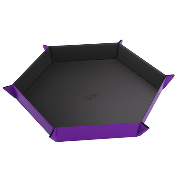 Magnetic Dice Tray Esagonale - Nero/Viola - Gamegenic