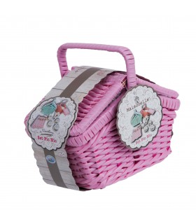 Maisonelle - Cestino set pic nic con tazzine porcellana 17 pz