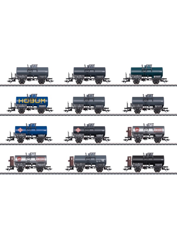MARKLIN 00719 Scala HO Set carri cisterna a due assi DB epoca III - pezzi 12 - IN ACCONTO