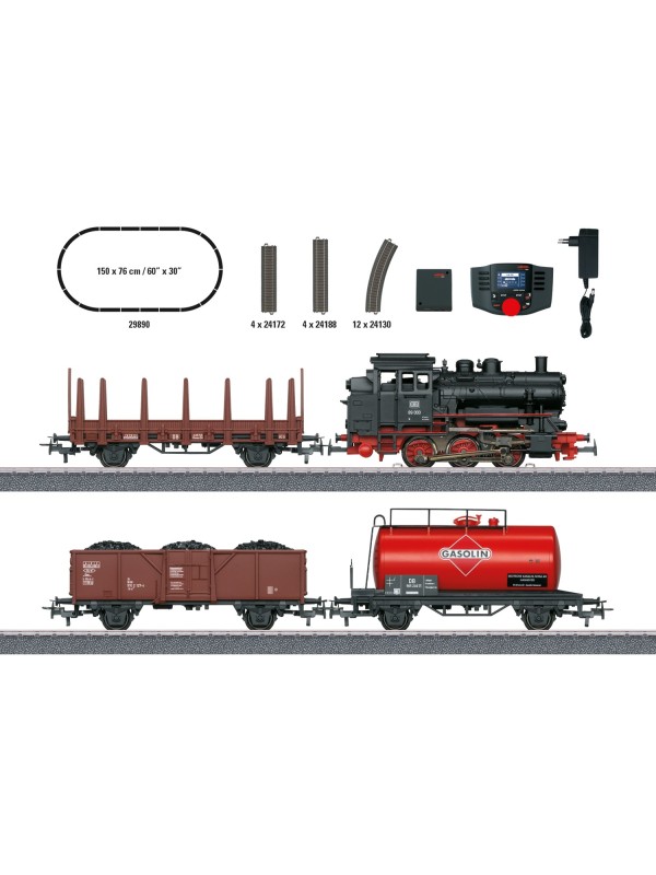 MARKLIN 29890 Scala HO Start-set digitale con locotender DB e 3 carri