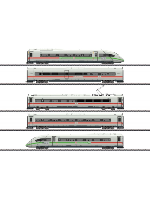 MARKLIN 39716 Scala HO Digital Elettrotreno ICE 4 Gruppo 412/812 DB AG con fascia verde epoca VI