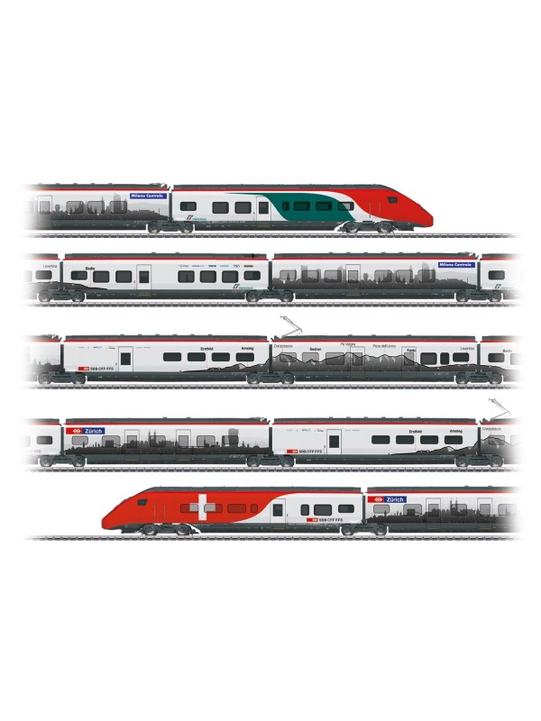 MARKLIN 39811 Scala HO Treno automotore RABe 501 Giruno (design svizzera-italia)