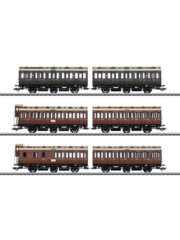 MARKLIN 42047 Scala HO Set sei carrozze KPEV epoca I - IN ACCONTO