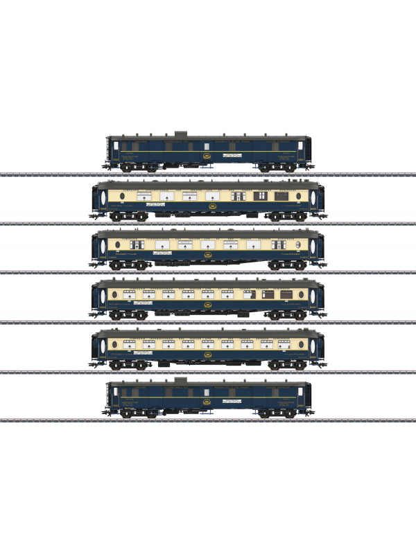 MARKLIN 42470 Scala HO Set di sei di carrozze Pullman Edelweiß epoca II