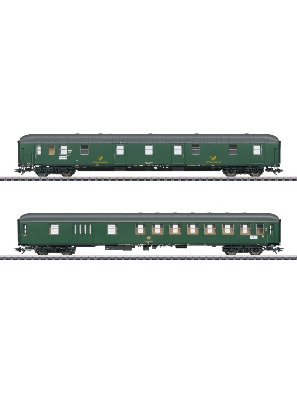 MARKLIN 42850 Scala HO Set due carrozze postali Ferrovie federali tedesche