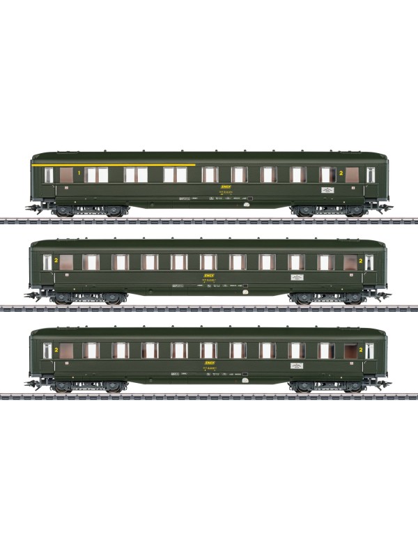 MARKLIN 43230 Scala HO Set tre carrozze passeggeri a quattro assi SNCF