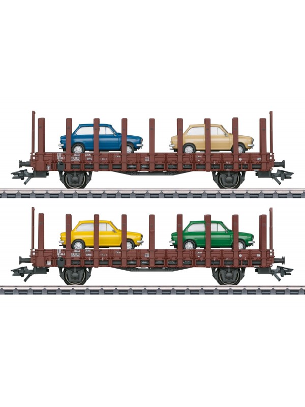 MARKLIN 46404 Scala HO Set 2 carri a stanti a due assi