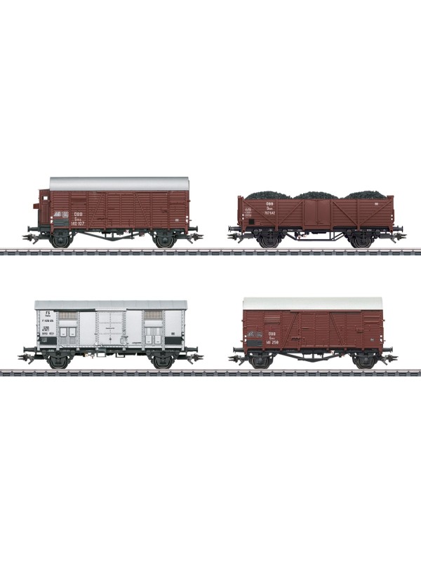 MARKLIN 46564 Scala HO Set quattro carri merci a due assi BR 52 ÖBB epoca III - IN ACCONTO