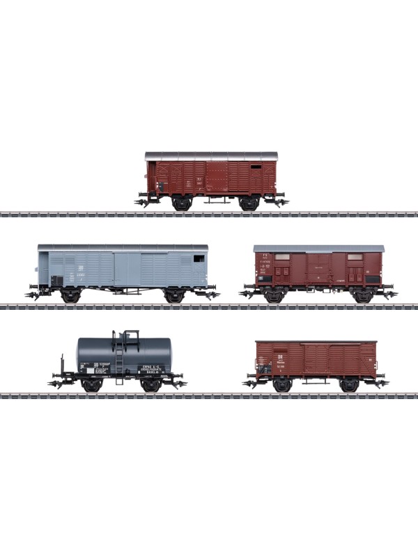 MARKLIN 46575 Scala HO Set cinque carri merci Ae 6/8 BLS epoca III - IN ACCONTO
