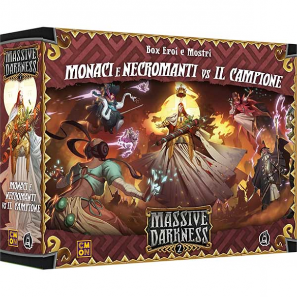 Massive Darkness 2 - Box Eroi e Mostri - Monaci e Necromanti vs Il Campione (Espansione)