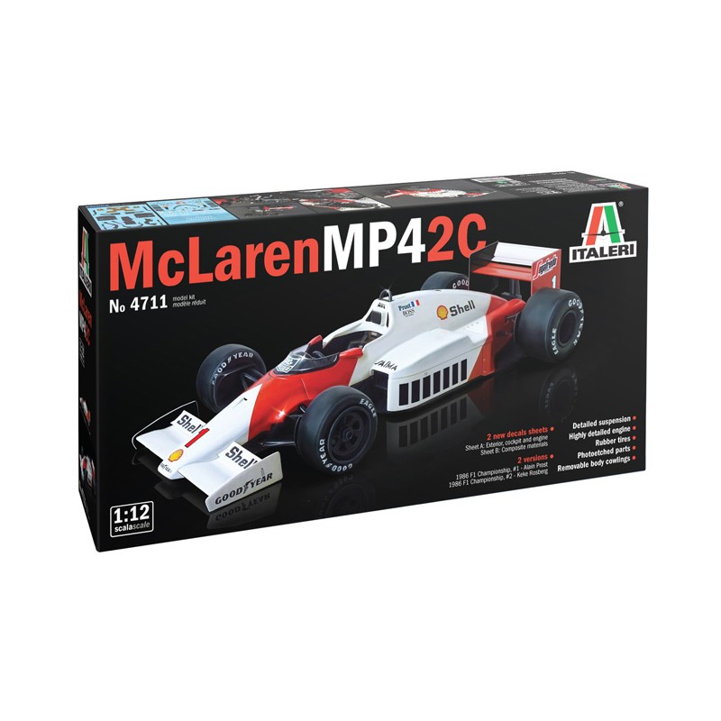 McLaren MP4/2C Prost-Rosberg. ITALERI 4711