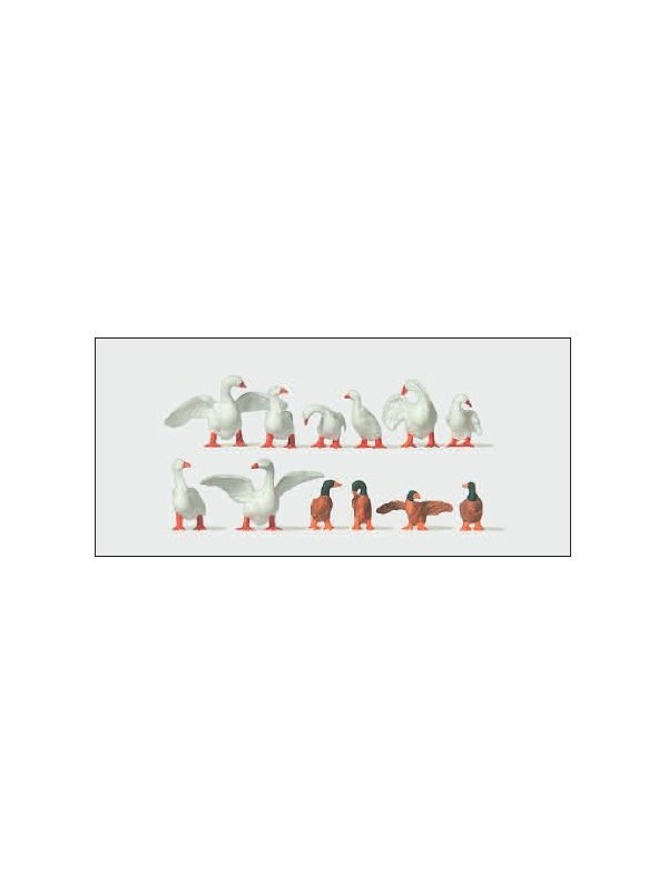 MERTEN 0210724 Scala HO Anitre e oche pezzi 12