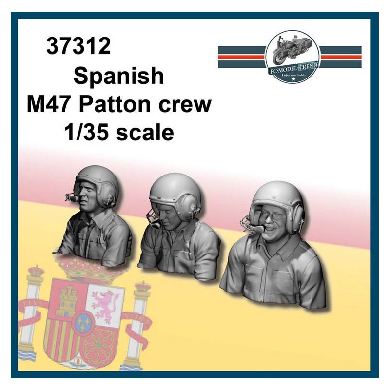 Membri dell'equipaggio di M47 Patton Spagna. FC MODELTIPS 37312