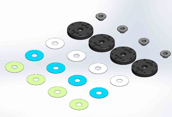 MIP Kit Bypass1 a 6 fori per ammortizzatore Mugen 1/8 18400