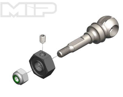 MIP Dado anteriore per giunto cardanico in acciaio X-Duty (x1) Traxxas 4WD 18151