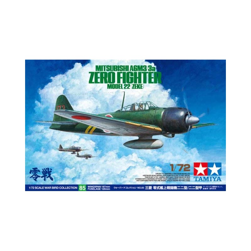 Mitsubishi A6M3/3a Zero Fighter. TAMIYA 60785