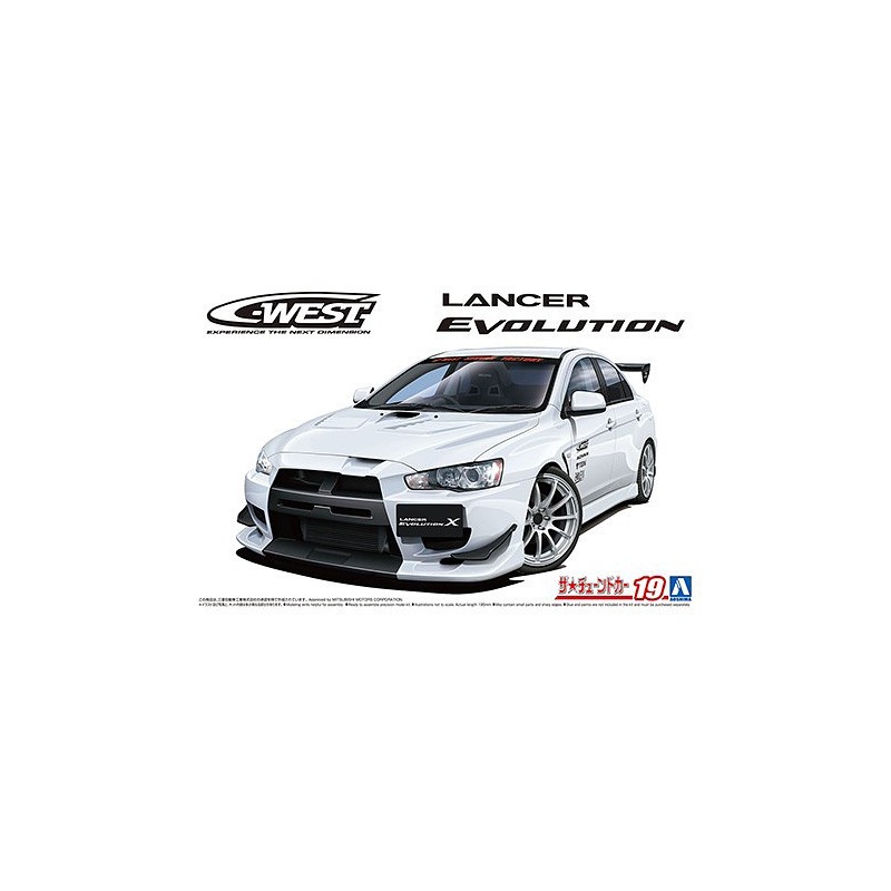 Mitsubishi Lancer Evoluzione. AOSHIMA 05897