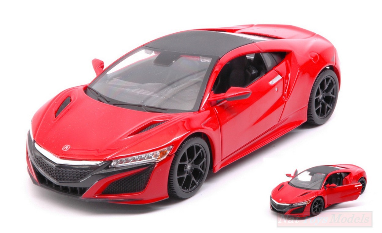 SCALE MODEL COMPATIBLE WITH ACURA NSX 2017 RED 1:24 MAISTO MI31234R