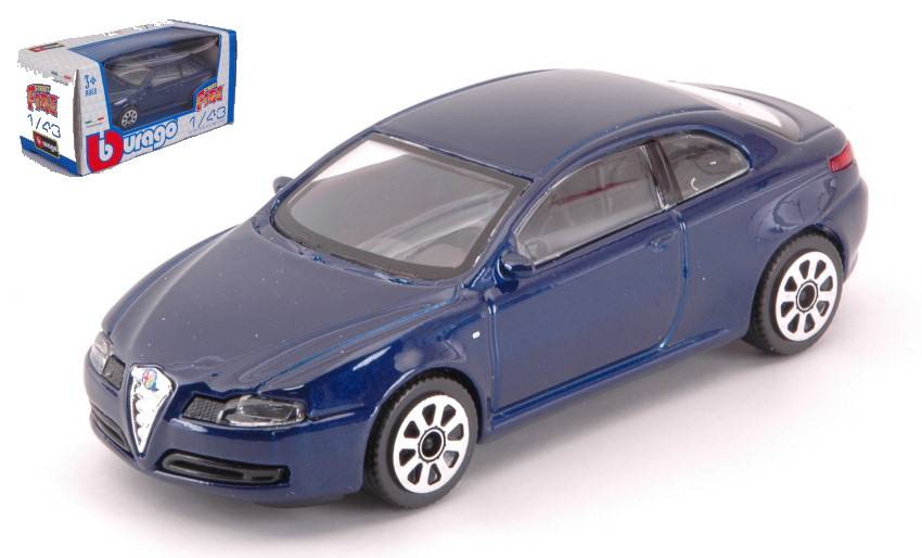 MODELLINO IN SCALA COMPATIBILE CON ALFA ROMEO GT 2003 DARK BLUE 1:43 BURAGO BU30180B