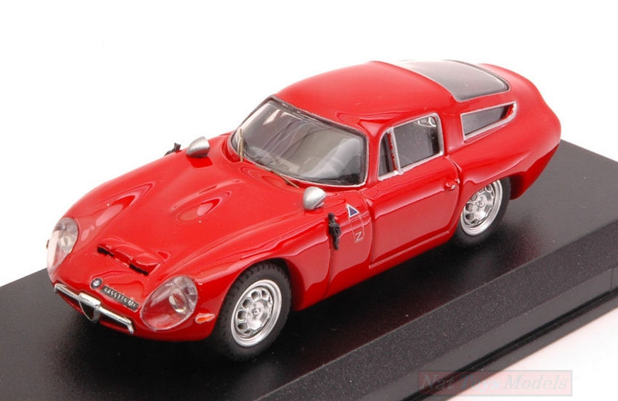 SCALE MODEL COMPATIBLE WITH ALFA ROMEO TZ1 1963 PROVA RED 1:43 BEST MODEL BT9059
