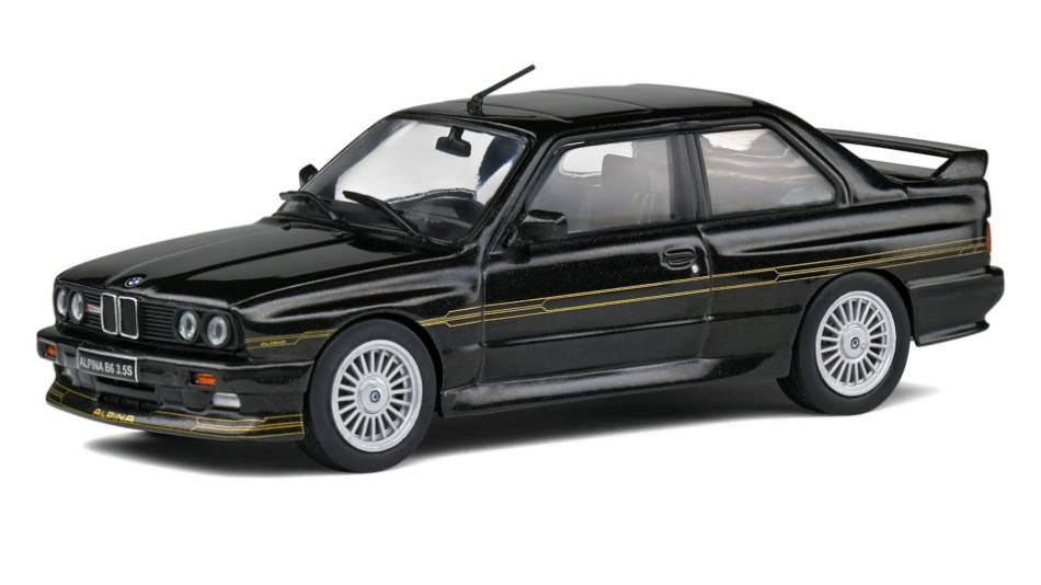MODELLINO IN SCALA COMPATIBILE CON ALPINA E30 B6 1989 BLACK 1:43 SOLIDO SL4312002