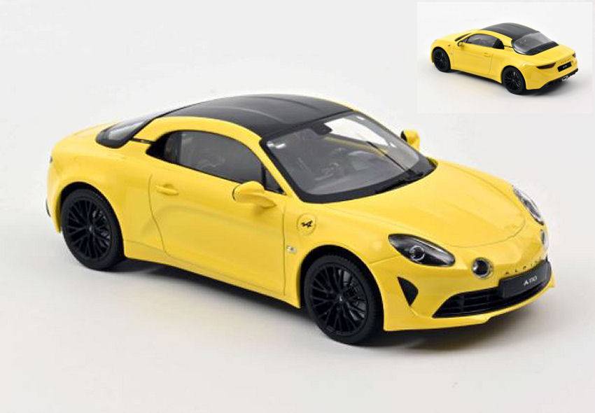 MODELLINO IN SCALA COMPATIBILE CON ALPINE A110 COLOR EDITION 2020 YELLOW 1:18 NOREV NV185315