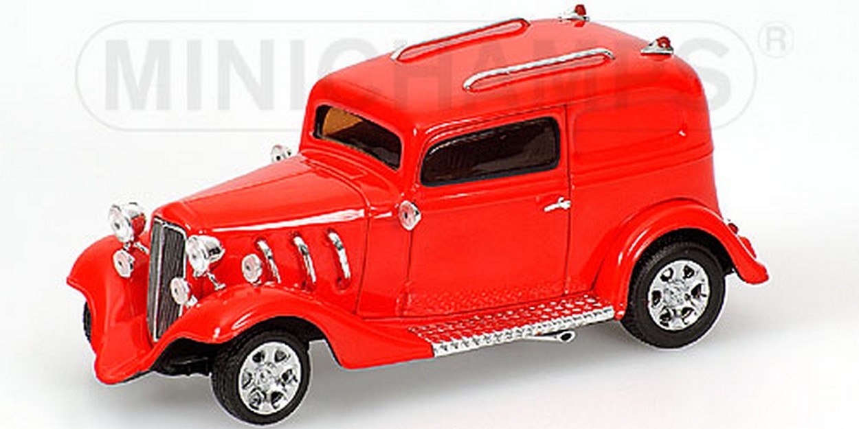 MODELLINO IN SCALA COMPATIBILE CON AMERICAN HOT ROAD RED 1:43 MINICHAMPS PM400142264