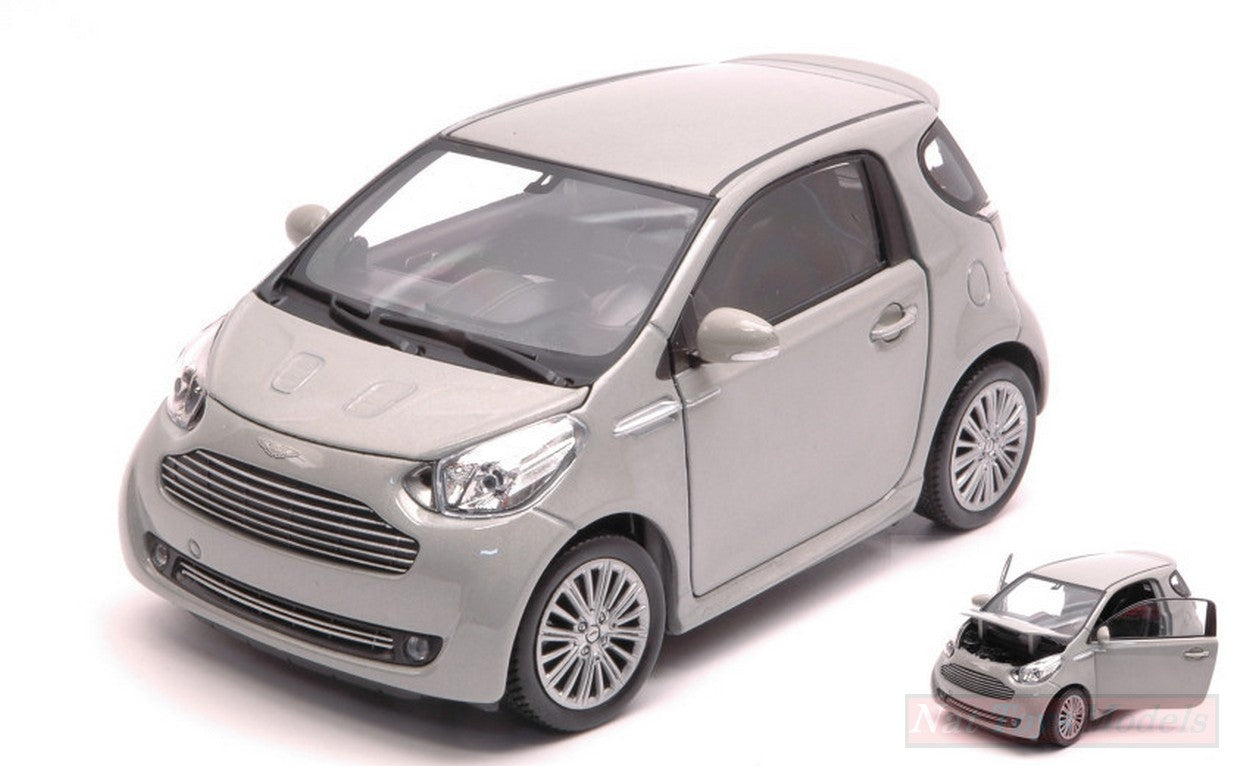 MODELLINO IN SCALA COMPATIBILE CON ASTON MARTIN CYGNET 2011 MOUSE GREY MET.1:24 WELLY WE24028S