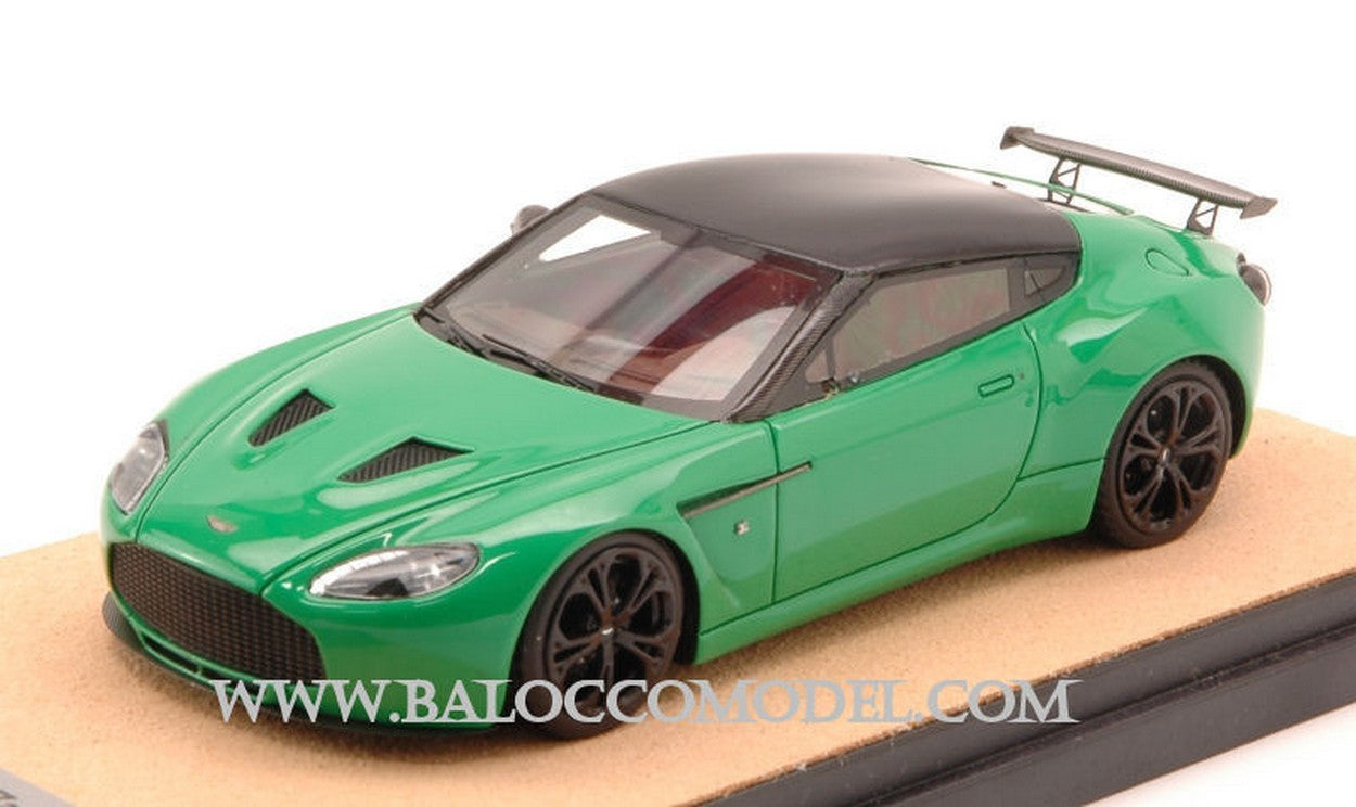 MODELLINO IN SCALA COMPATIBILE CON ASTON MARTIN V12 ZAGATO 2012 BRILLANT GREEN W/BLACK ED.LIM.PCS 10 1:43 TECNOMODEL TMDMI52AU