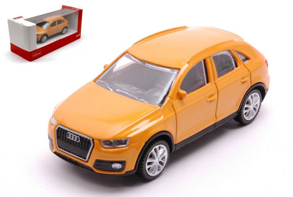 MODELLINO IN SCALA COMPATIBILE CON AUDI Q3 ORANGE 1:43 RASTAR RAT58300O DIE CAST