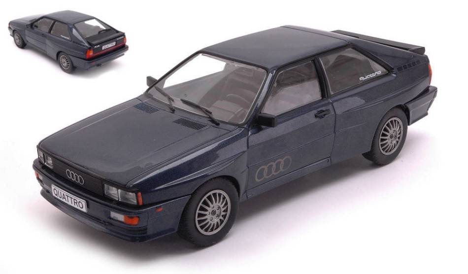 MODELLINO IN SCALA COMPATIBILE CON AUDI QUATTRO METALLIC DARK BLUE 1:24 WHITEBOX WB124102