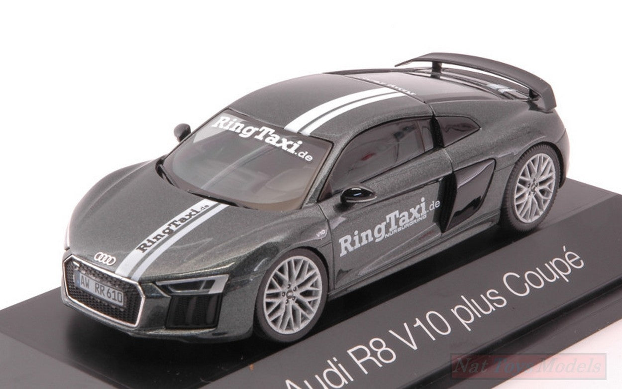 MODELLINO IN SCALA COMPATIBILE CON AUDI R8 V10 PLUS COUPE RING TAXI 1:43 HERPA HP7150