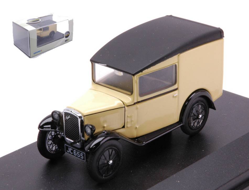 MODELLINO IN SCALA COMPATIBILE CON AUSTIN SEVEN RN VAN PRIMROSE CREAM YELLOW 1:43 OXFORD OXFASV001