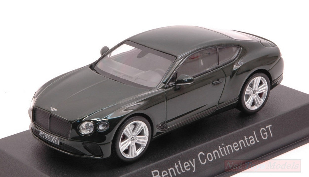 MODELLINO IN SCALA COMPATIBILE CON BENTLEY CONTINENTAL GT 2018 BRITISH RACING GREEN 4 1:43 NOREV NV270322