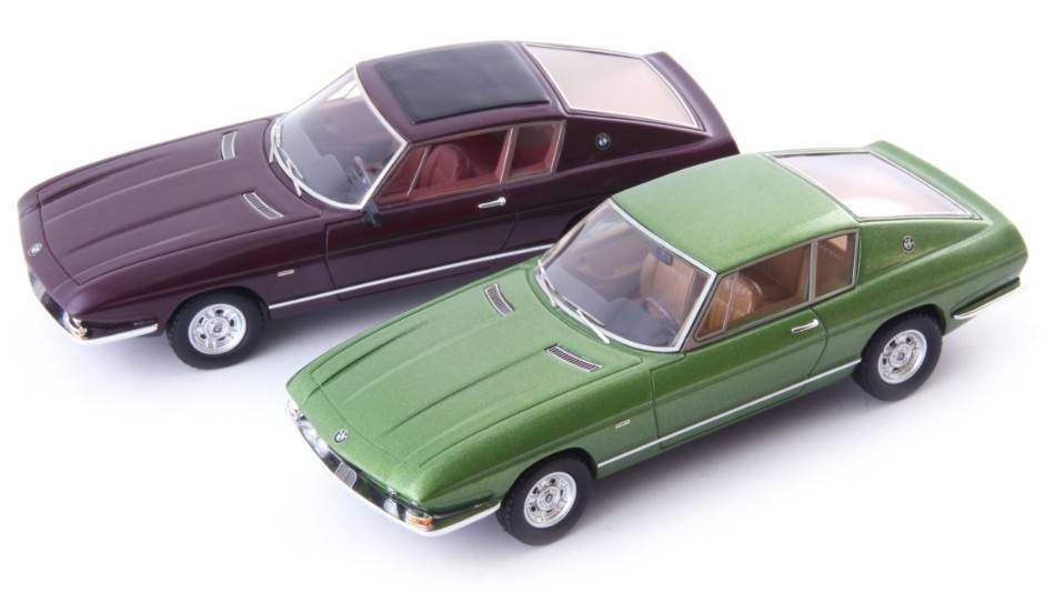 MODELLINO IN SCALA COMPATIBILE CON BMW 2800 GTS FRUA 1969 DARK RED 1:43 AVENUE43 AVN60093