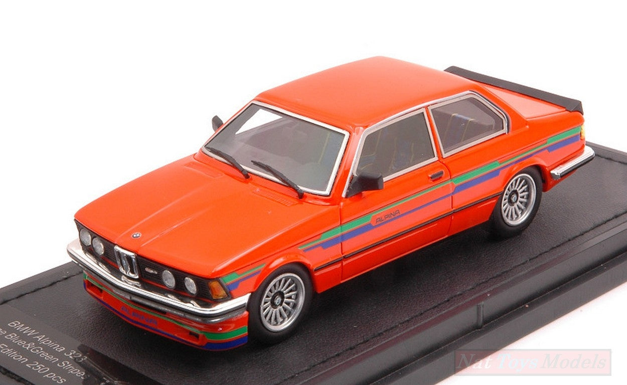 MODELLINO IN SCALA COMPATIBILE CON BMW 3 SERIES 323 C1 2.3 ALPINA 1983 ORANGE 1:43 TOPMARQUES TM43-05B