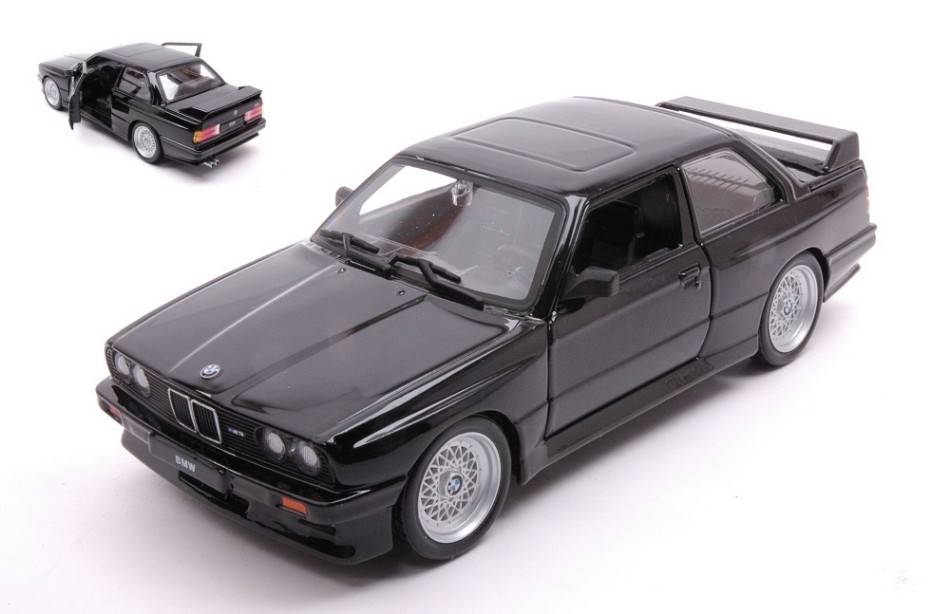 MODELLINO IN SCALA COMPATIBILE CON BMW 3 SERIES M3 (E30) 1988 BLACK 1:24 BURAGO BU21100Z