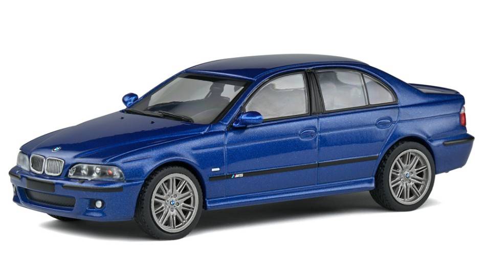 MODELLINO IN SCALA COMPATIBILE CON BMW M5 E39 BLUE 1:43 SOLIDO SL4310501 MODEL