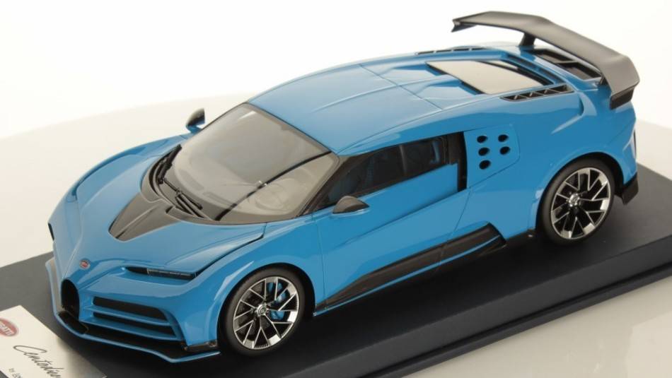 MODELLINO IN SCALA COMPATIBILE CON BUGATTI CENTODIECI PRODUCTION VERSION AGILE BLUE 1:18 LOOKSMART LS18025D