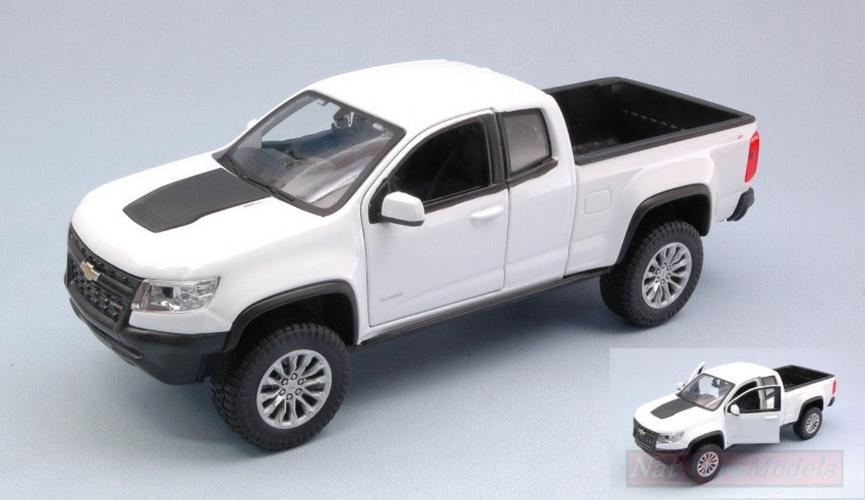MODELLINO IN SCALA COMPATIBILE CON CHEVROLET COLORADO ZR2 2017 WHITE 1:27 MAISTO MI31517W