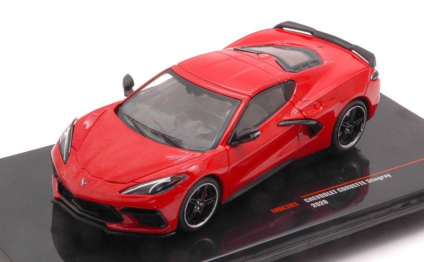MODELLINO IN SCALA COMPATIBILE CON CHEVROLET CORVETTE C8 2020 RED 1:43 IXO MODEL MOC303
