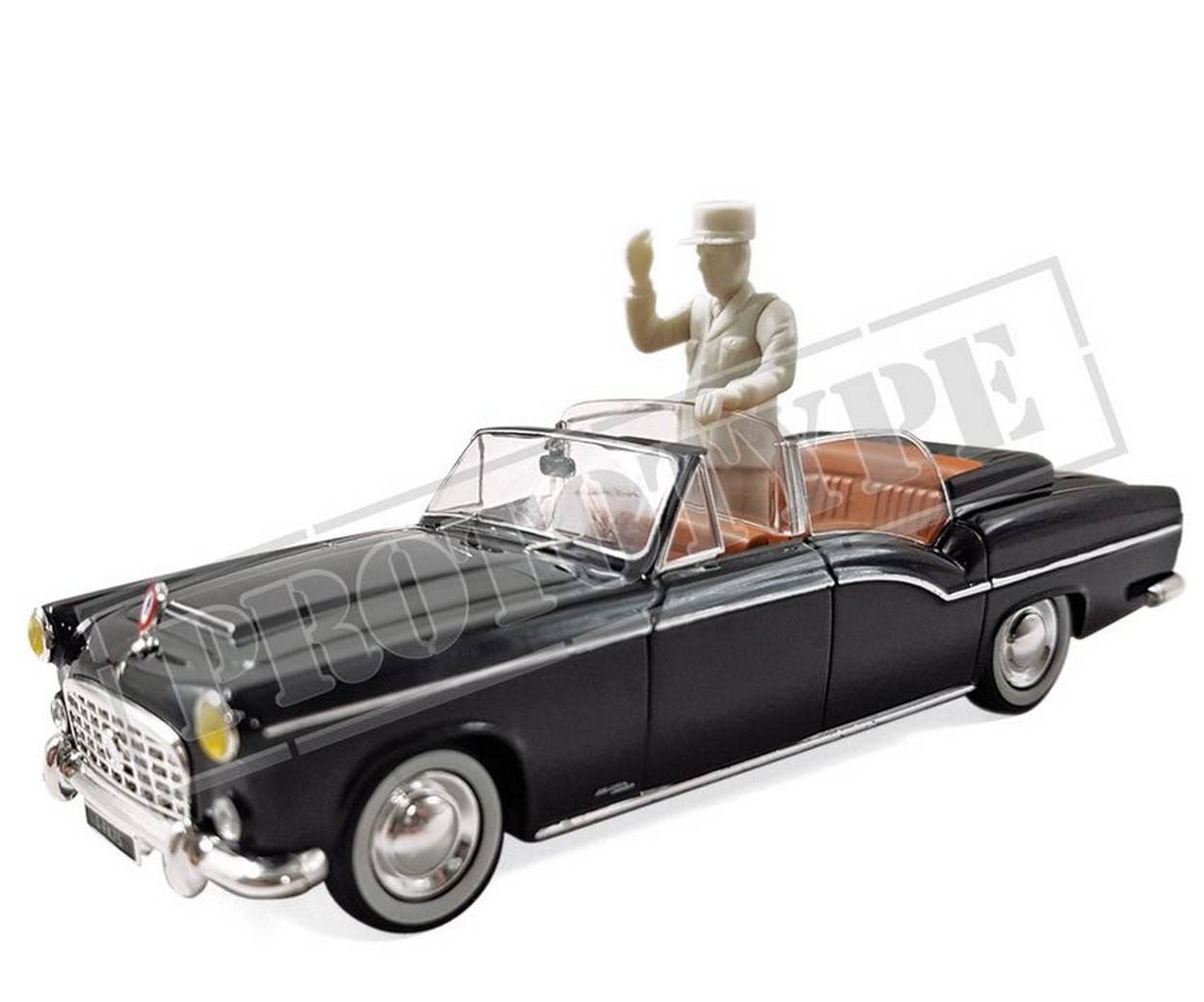 MODELLINO IN SCALA COMPATIBILE CON CITROEN 15 CV CHAPRON PRESIDENTIELLE 1968 W/FIGURE 1:43 NOREV NV153134