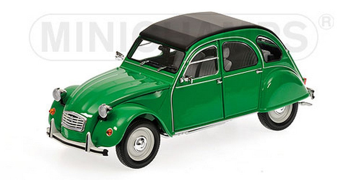 MODELLINO IN SCALA COMPATIBILE CON CITROEN 2 CV 1976 GREEN 1:18 MINICHAMPS PM150111502