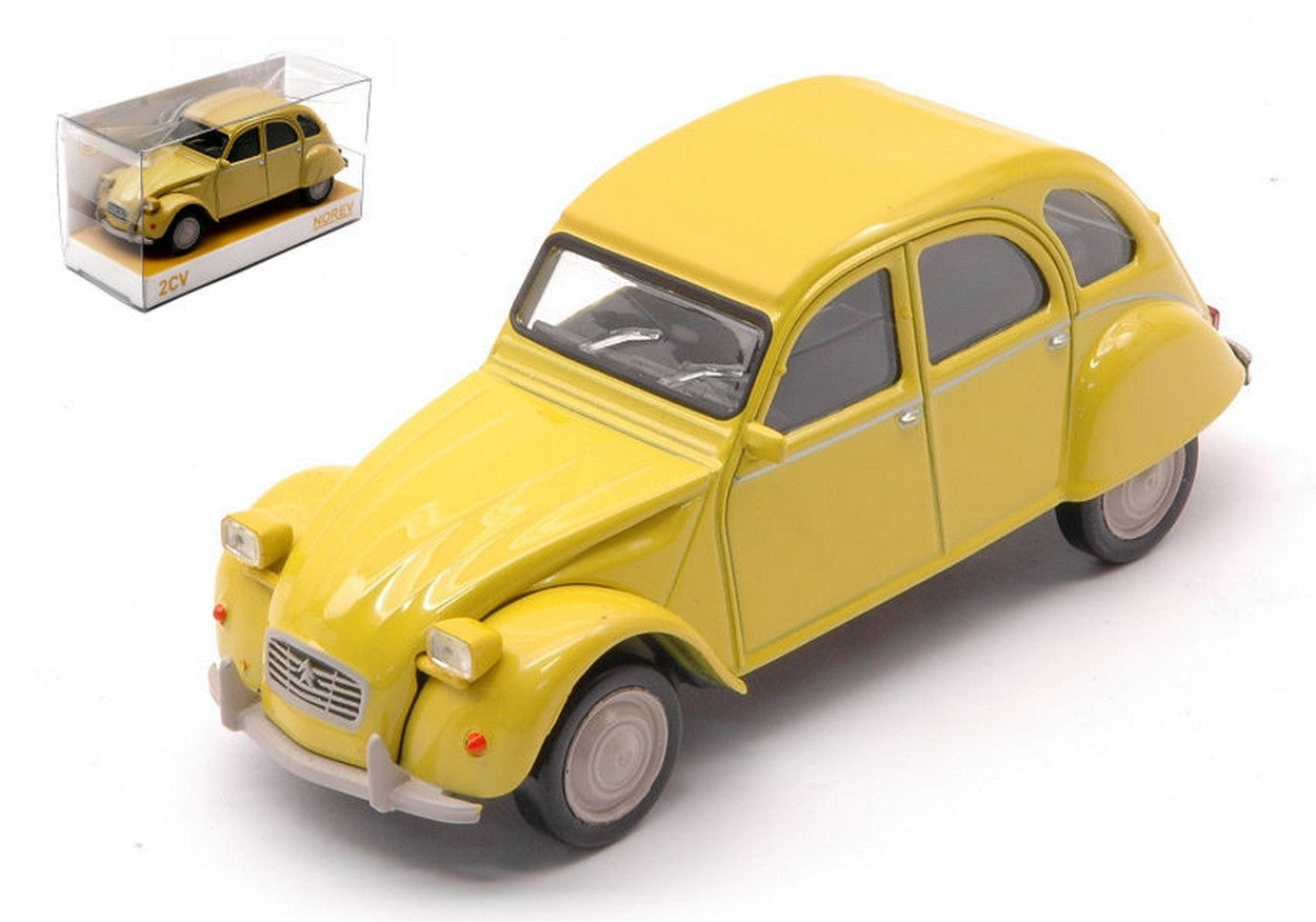 MODELLINO IN SCALA COMPATIBILE CON CITROEN 2 CV 6 CLUB 1979 MIMOSA YELLOW 1:43 NOREV NV150512