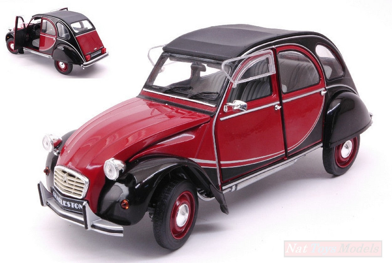 MODELLINO IN SCALA COMPATIBILE CON CITROEN 2 CV CHARLESTON 1982 1:18 SOLIDO SL1805013