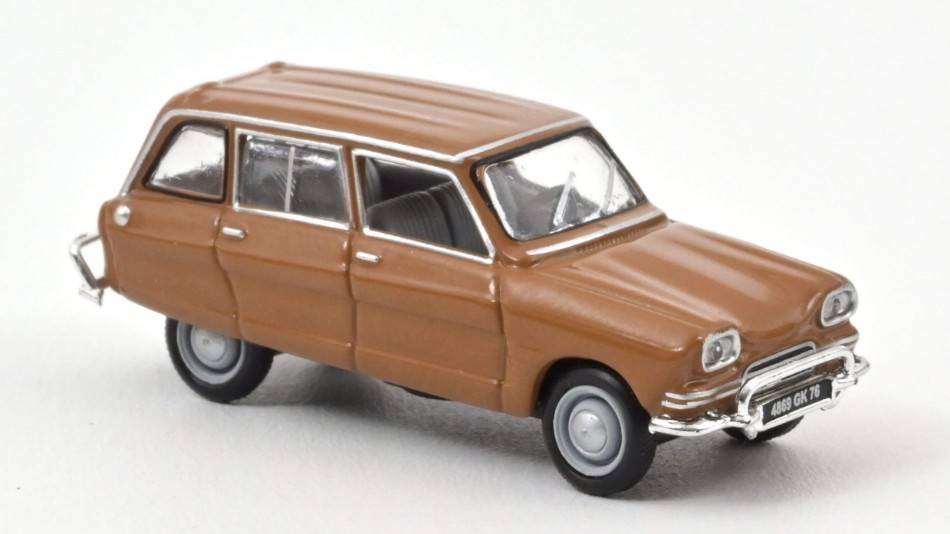 MODELLINO IN SCALA COMPATIBILE CON CITROEN AMI 6 1969 DARK GOLD 1:87 NOREV NV153504