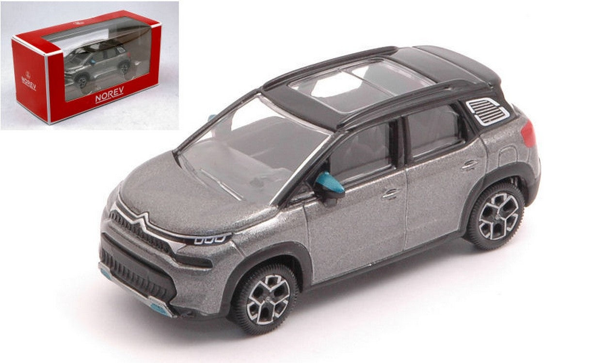 MODELLINO IN SCALA COMPATIBILE CON CITROEN C3 AIRCROSS 2021 PLATINIUM GREY 1:64 NOREV NV310922