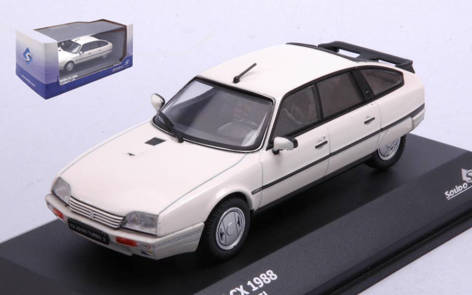 MODELLINO IN SCALA COMPATIBILE CON CITROEN CX 2400 GTi TURBO 2 1990 WHITE 1:43 SOLIDO SL4311703