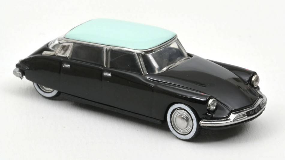 MODELLINO IN SCALA COMPATIBILE CON CITROEN DS 19 1958 BLACK 1:87 NOREV NV157087