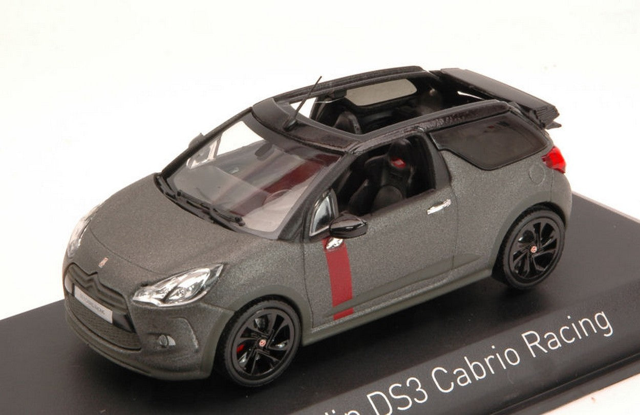 MODELLINO IN SCALA COMPATIBILE CON CITROEN DS3 CABRIO RACING 2014 GUN GREY 1:43 NOREV NV155295